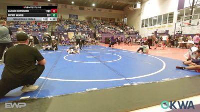 61 lbs Quarterfinal - Jaxon Ditmore, Team Tulsa Wrestling Club vs Byrd Ware, Cleveland Takedown