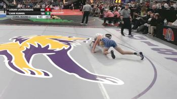 Cons. Round 2 - Cade Kunkel, Twin River vs Logan Lichtenberg, Neligh-Oakdale