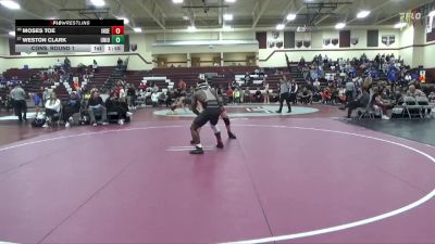 175 lbs Cons. Round 1 - Weston Clark, Union, LaPorte City vs Moses Toe, Independence