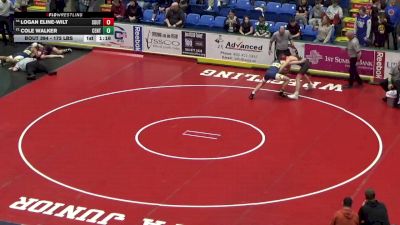 172 lbs Round Of 64 - Logan Eline-Wilt, South Western vs Cole Walker, Central Bucks South