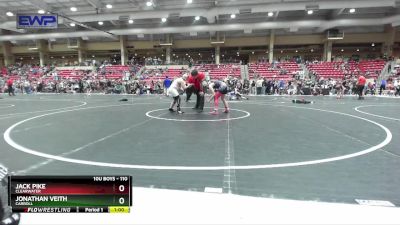 110 lbs Cons. Round 4 - Jack Pike, Clearwater vs Jonathan Veith, Carroll