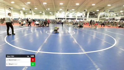 72 lbs Quarterfinal - Jaxon Beckman, Smitty's Wrestling Barn vs Evan Short, Prophecy RTC