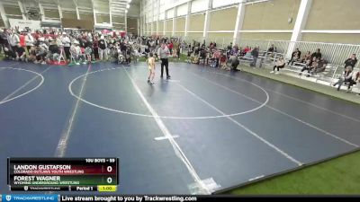 59 lbs Champ. Round 2 - Landon Gustafson, Colorado Outlaws Youth Wrestling vs Forest Wagner, Wyoming Underground Wrestling