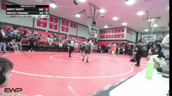 195 lbs Round Of 32 - Bently Hewitt, Okmulgee vs Bentley Freeman, Checotah