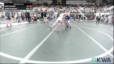 100 lbs Quarterfinal - Knox Rillema, Lexington Wrestling Club vs Kardyn Prasch, Harrah Little League Wrestling
