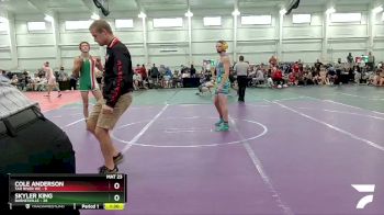 144 lbs Finals (2 Team) - Skyler King, Barnesville vs Cole Anderson, Tar River WC