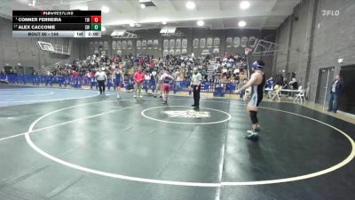 144 lbs Champ. Round 2 - Conner Ferreira, Tulare Western vs Alex Cacconie, Sanger West