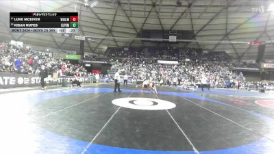 Boys 2A 285 lbs Cons. Round 1 - Kisan Rufes, Clover Park vs Luke McEiver, Washougal