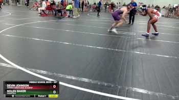 157 lbs Cons. Semi - Devin Johnson, Askren Wrestling Academy vs Nolen Baker, Chantilly