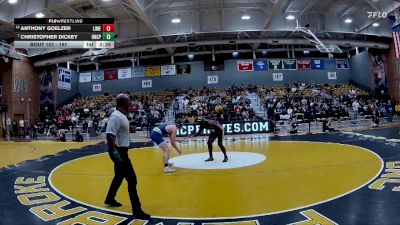 197 lbs Cons. Round 2 - Christopher Dickey, UNC Pembroke vs Anthony Goelzer, Limestone