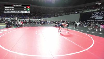 6A Boys 150 lbs Cons. Round 4 - Brody Foss, South Medford Boys vs Cody McLay, Tigard Boys