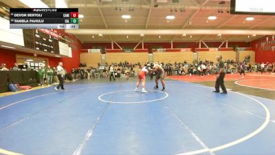 287 lbs Quarterfinal - Devon Bertoli, Cardinal Newman vs Taniela Pahulu, California