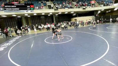 105 lbs Cons. Round 6 - Briana Ramirez, Unattached vs Justice Girod, Unattached