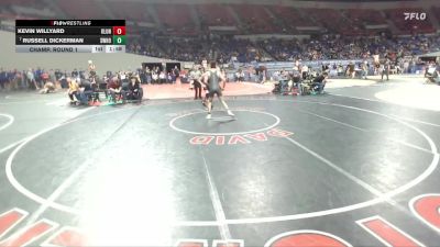 4A Boys 138 lbs Champ. Round 1 - Russell Dickerman, Sweet Home Boys vs Kevin Willyard, Klamath Union Boys