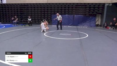 100 lbs Quarterfinal - Andrew Kapec, Benton, PA vs Marie Sharp, Ridgewood, NJ