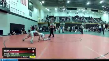 119 lbs Champ. Round 2 - Kyler Hardacre, Whiteland Wrestling Club vs Patrick Watkins, Indiana