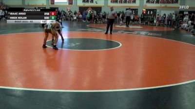90 lbs Quarterfinal - Knox Nolan, Big Game Wrestling Club vs Isaac Argo, Belle Plaine Gold Medal