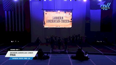 Modern American Cheer - Pink [2024 L1.1 Youth - PREP - D2 Day 1] 2024 NCA Lonestar Classic