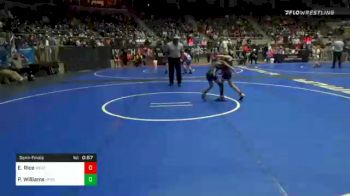 55 lbs Semifinal - Emy Rice, Weatherford Youth Wrestling vs Presley Williams, Sperry WC