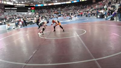 3A 113 lbs Cons. Round 2 - Brock Larsen, Firth vs Kyle Keller, Salmon