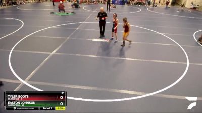 84 lbs Round 4 (6 Team) - Tyler Boots, St. Francis vs Easton Johnson, Northfield