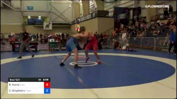 97 kg Semifinal - Benjamin Honis, Cornell vs Chase Singletary, TMWC/Ohio RTC