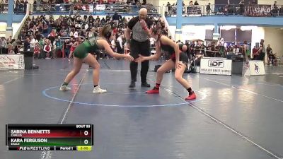 132 lbs Champ. Round 2 - Sabina Bennetts, Challis vs Kara Ferguson, Eagle