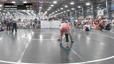 128 lbs Round 2 (3pm Friday) - Kailey Graham, Lady Reapers vs Abbigail Meyer, Minnesota Funky Singlets