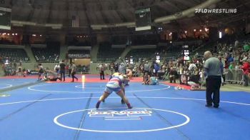 175 lbs Rr Rnd 4 - Peighton "Rainbow" Mullins, Ft. Gibson Takedown Club vs Millie Azlin, Team Tulsa Wrestling Club