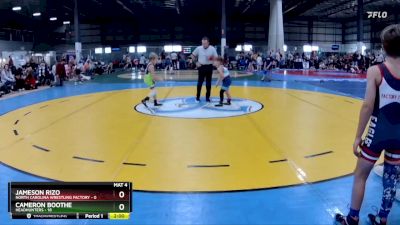 60 lbs Round 5 (6 Team) - Cameron Boothe, HEADHUNTERS vs Jameson Rizo, NORTH CAROLINA WRESTLING FACTORY