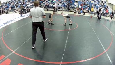 12U Boys - 67 lbs Cons. Round 1 - Nickson Petri, Ringers Wrestling Club vs Romeo Nevarez, B.A.M. Training Center