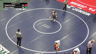 91 lbs Round Of 32 - Madelyn Smith, Upper Perkiomen vs Bella Angelo, Hempfield