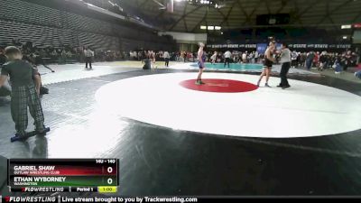 140 lbs Quarterfinal - Gabriel Shaw, Outlaw Wrestling Club vs Ethan Wyborney, Washington