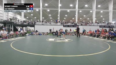 135 lbs Sydney Cannon, Illinois vs Lily Ridgley, Oregon