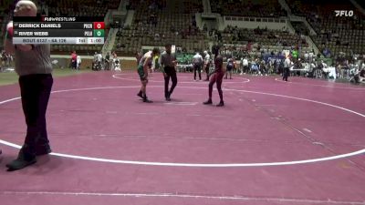 6A 126 lbs Cons. Round 2 - River Webb, Pelham vs Derrick Daniels, Park Crossing High School