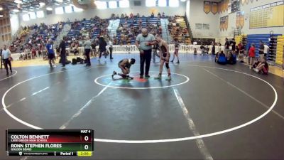 95 lbs Round 4 - Ronn Stephen Flores, Golden Bears vs Colton Bennett, Lake Gibson High School