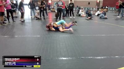 15 lbs Finals (2 Team) - Megan Gurley, Lady Reapers vs Sophia Lee, Steel Valley