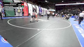 215 Class 3 lbs Cons. Round 1 - Andrew Westbrook, Chaminade College Prep vs Connor Poole, Central (Cape Girardeau)