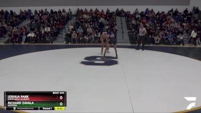 126 lbs Cons. Round 1 - Joshua Park, Santa Rosa Academy vs Richard Zavala, Western