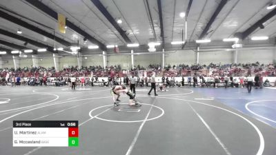 138 lbs 3rd Place - Uriah Martinez, Alamosa vs Gavyn Mccasland, Basement Brawlers