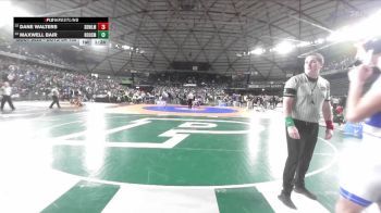 Boys 3A 132 lbs Champ. Round 1 - Maxwell Bair, Roosevelt vs Dane Walters, Sedro-Woolley