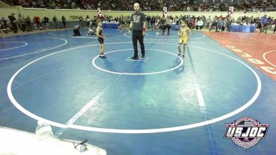 64 lbs Consi Of 8 #1 - Seth Glover, Vian Wrestling Club vs Raylan Scroggins, Team Conquer Wrestling