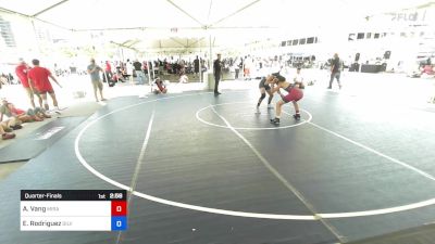 120 kg Quarterfinal - Aden Vang, Mira Mesa HS Wrestling vs Elias Rodriguez, Silverback WC