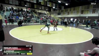 77 lbs 3rd Place Match - Penelope Zuniga, Socal Grappling Wrestling Club vs Aj Gonzalez, Savage House Wrestling Club