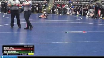 105 lbs Cons. Round 5 - Dylan Hall, Greater Heights Wrestling-AAA vs Jon Gonzalez, Sebolt Wrestling Academy