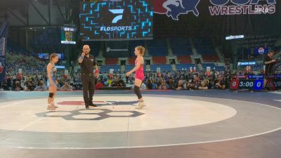 100 lbs Cons. Semis - Killian Evans, MO vs Ella Thomas, OH