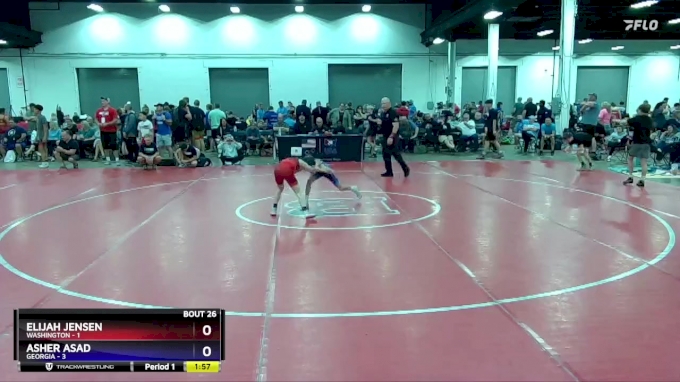 71 lbs 4th Wrestleback (16 Team) - Elijah Jensen, Washington vs Asher ...