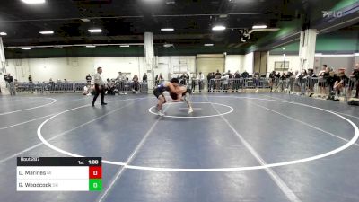 157 lbs Round Of 16 - Darius Marines, MI vs Grayson Woodcock, OH