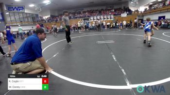 70 lbs Quarterfinal - Kalon Cagle, Standfast vs Waylon Coney, Choctaw Ironman