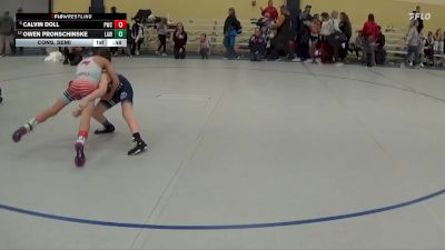 65 lbs Cons. Semi - Calvin Doll, Pinnacle Wrestling Club vs Owen Pronschinske, LAW